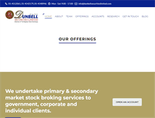 Tablet Screenshot of dunbellsecuritieslimited.com